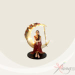 single moon light statue